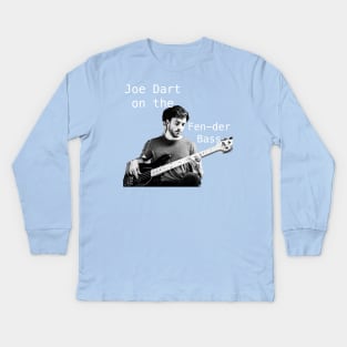 Joe Dart on the Fen-der bass Kids Long Sleeve T-Shirt